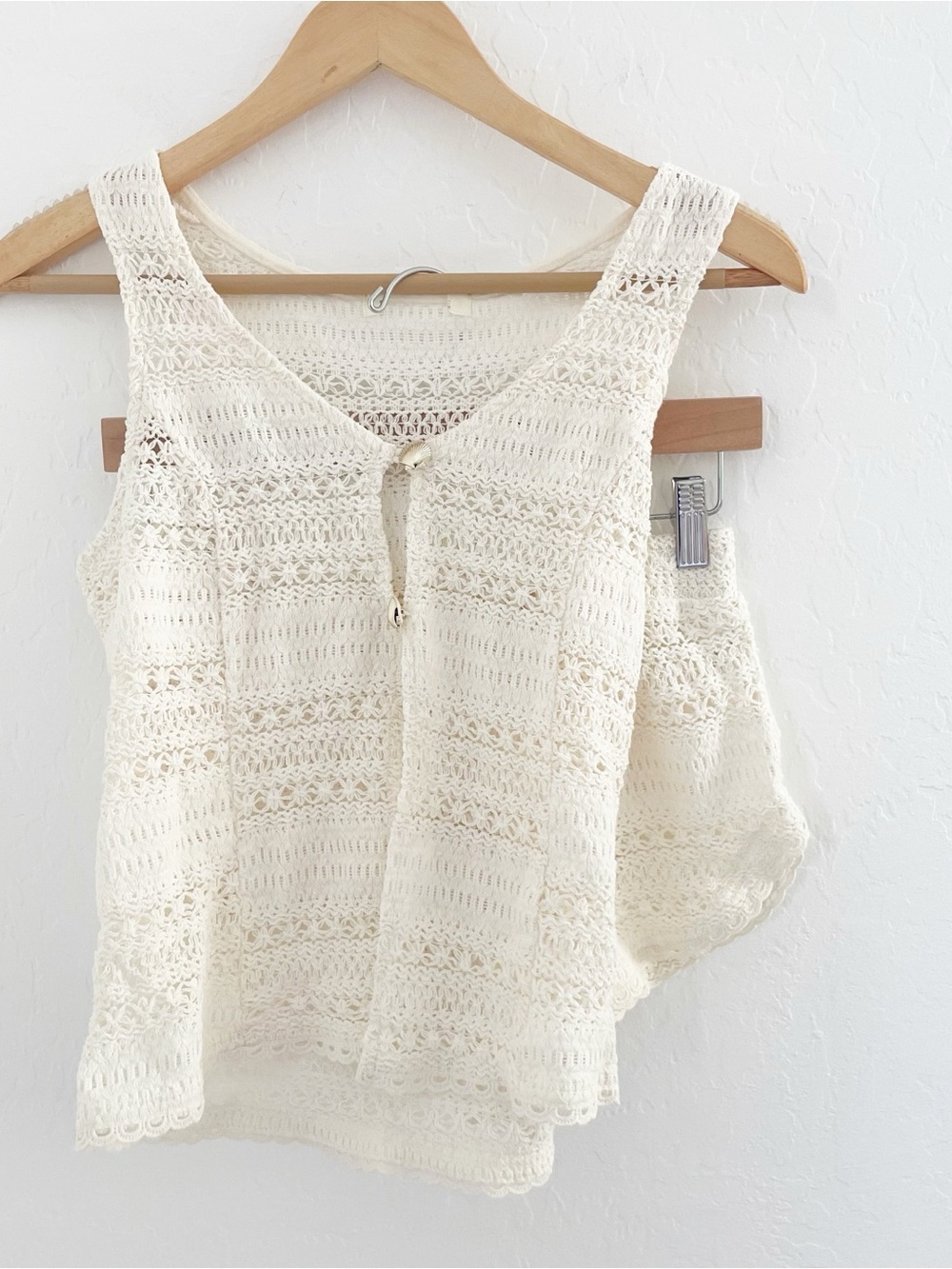 Miken swim crochet coverup set size small
